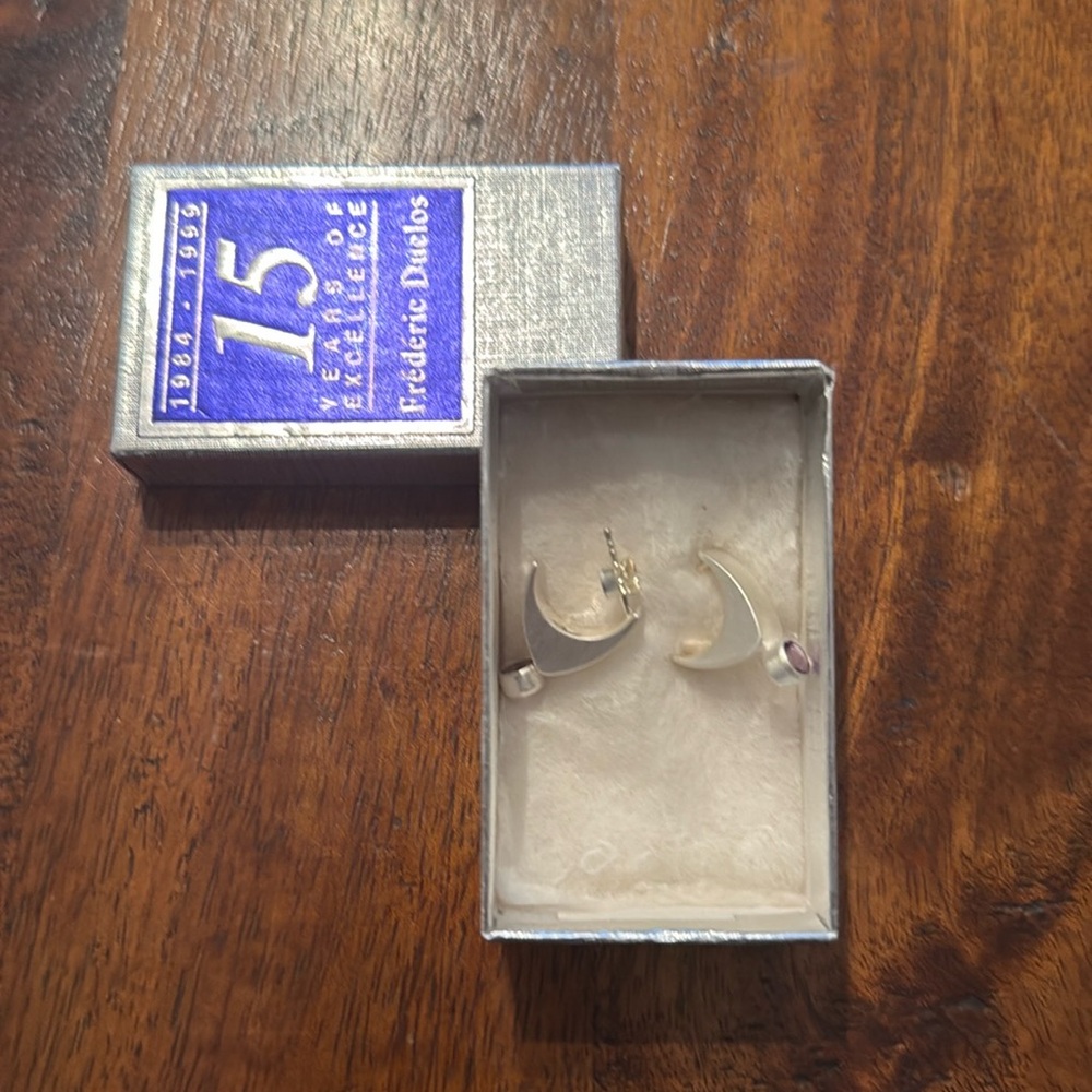 Frederic Duclos sterling silver earrings